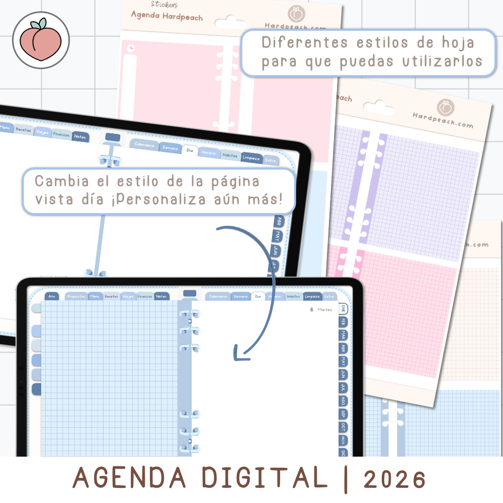 stickers para agendas 2026
