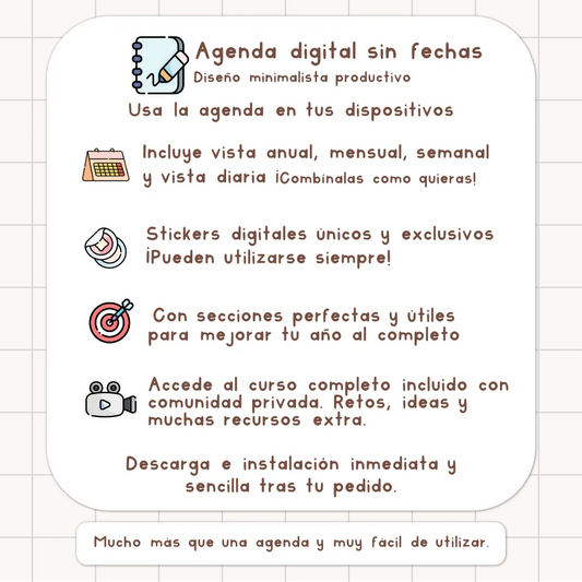 agenda sin fechas