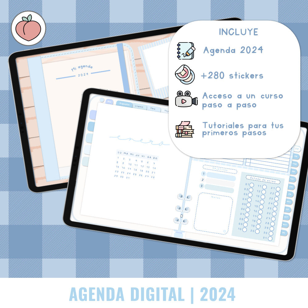Creative Mindly: Agenda digital semana vista 2023-2024