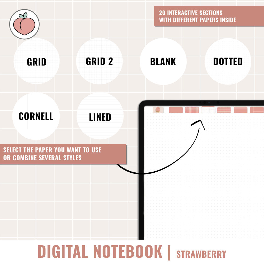 STUDENT DIGITAL NOTEBOOK | STRAWBERRY EDITION