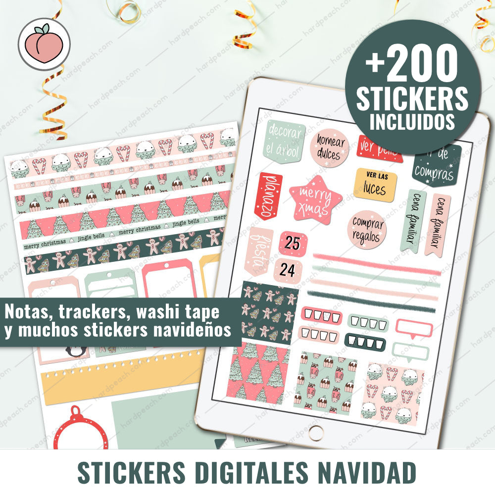 STICKERS DIGITALES DE NAVIDAD