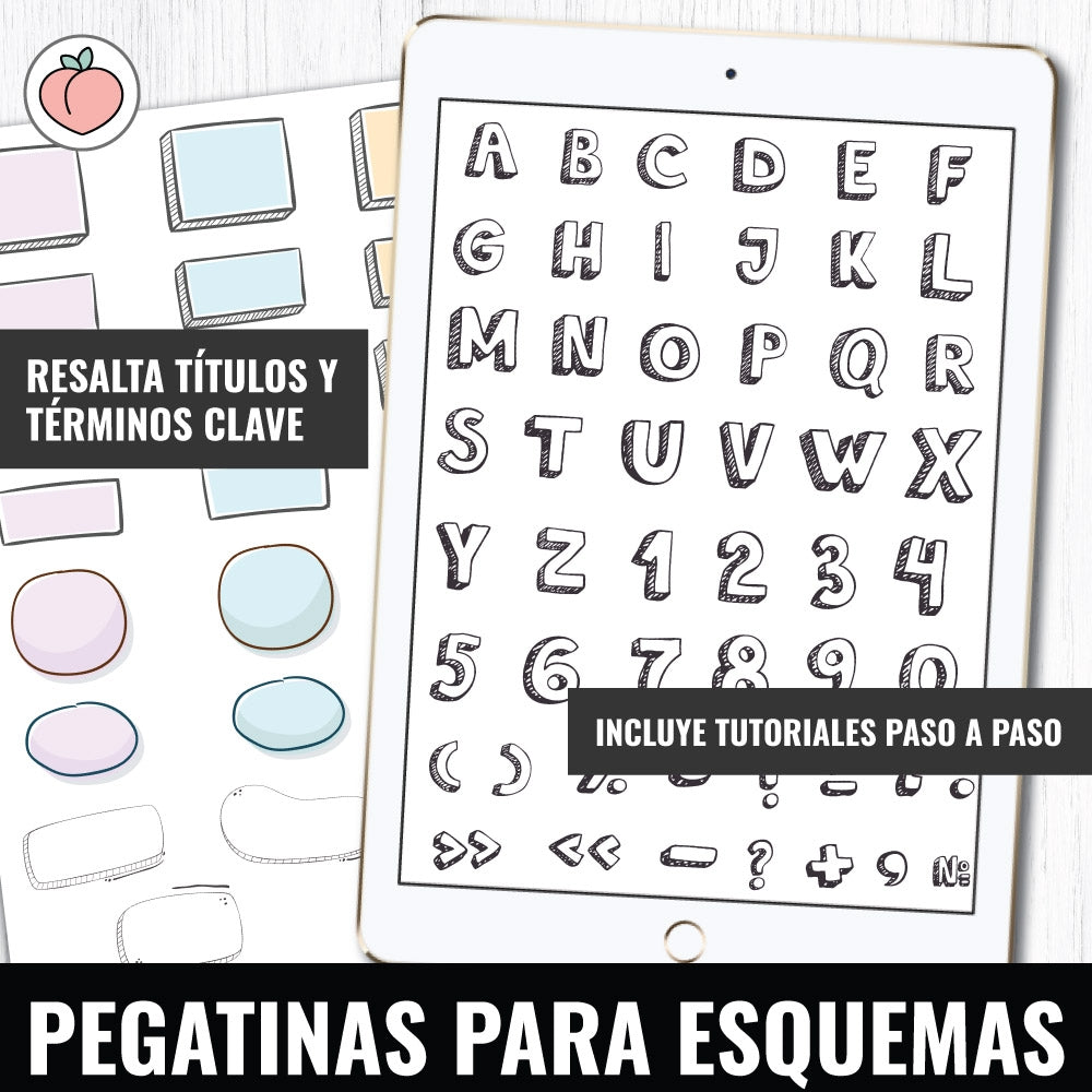 STICKERS PARA ESQUEMAS Y MAPAS CONCEPTUALES