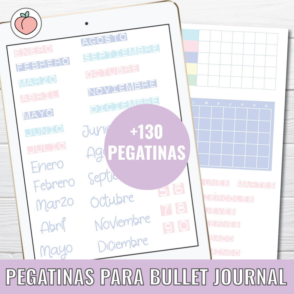 Bullet Journal Stickers | Pastel Edition - Spanish version