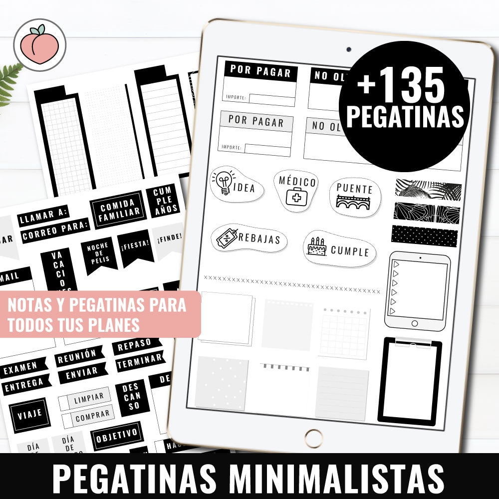 MINIMALIST DIGITAL STICKERS | Spanish version