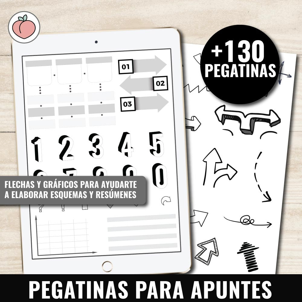 STICKERS DIGITALES PARA APUNTES | EDICIÓN MINIMALISTA