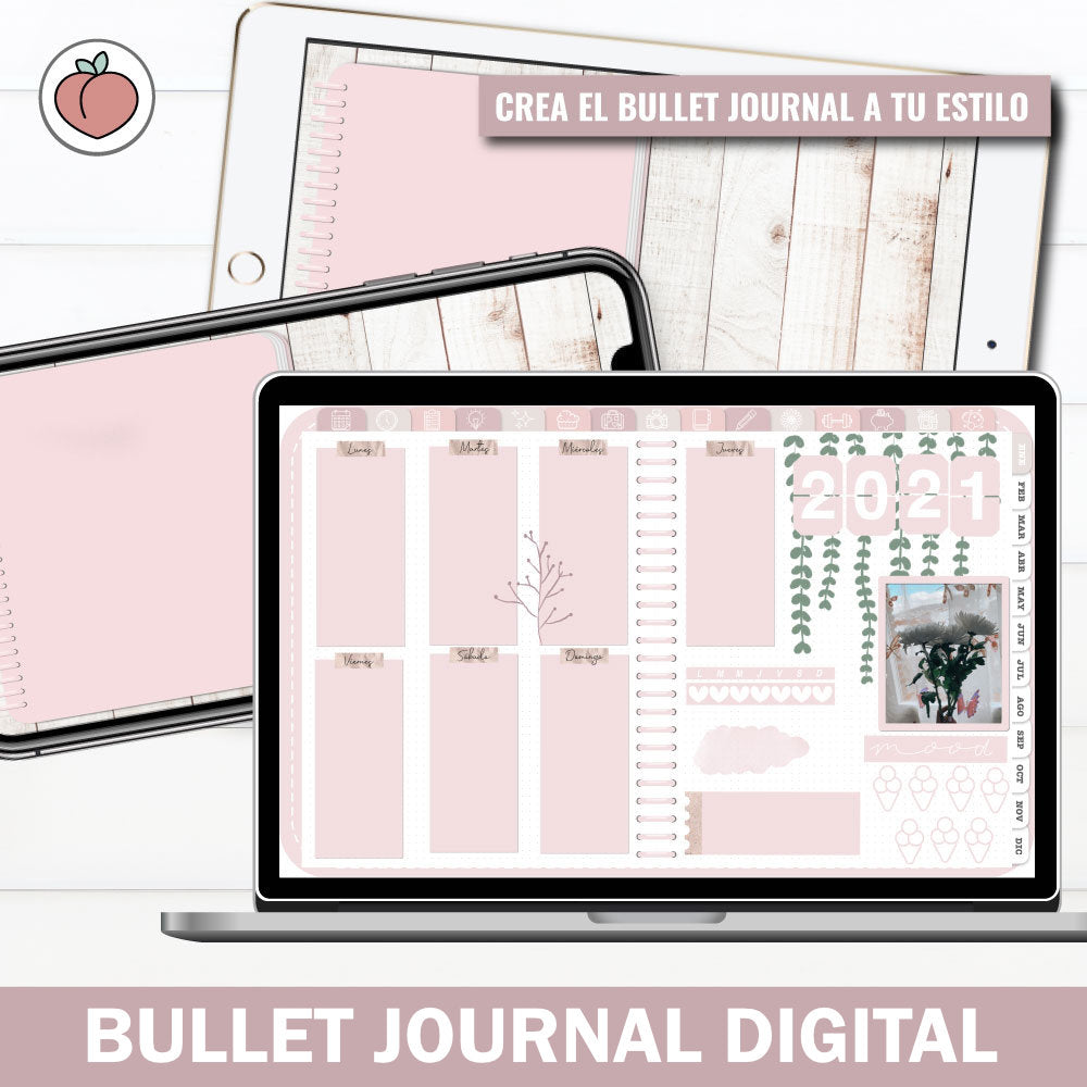 BULLET JOURNAL - EDICIÓN PERLA | CREA TU AGENDA DIGITAL, PLANIFICADOR DIGITAL...