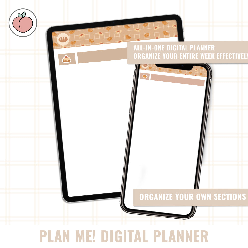 PLAN ME! SWEET BRUNCH | DIGITAL PLANNER - Versión en inglés