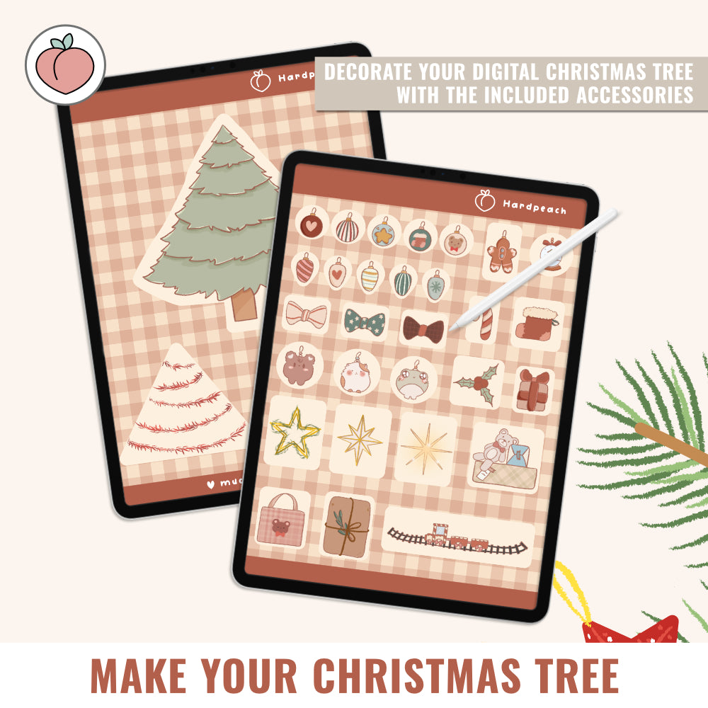 MAKE YOUR CHRISTMAS TREE | DIGITAL STICKERS