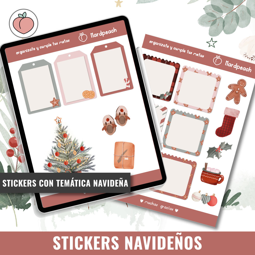 STICKERS NAVIDEÑOS – HardPeach