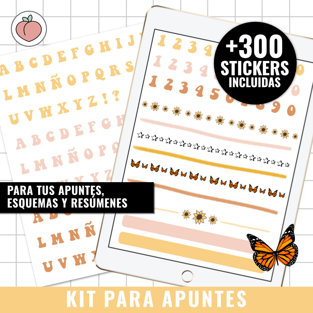 STICKERS PARA APUNTES | PEGATINAS DIGITALES