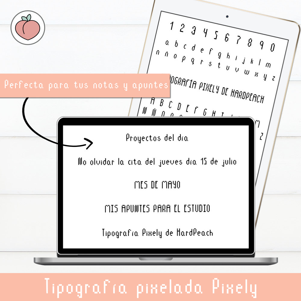 TIPOGRAFÍA PIXELY | ESTILO PÍXEL PARA TUS APUNTES, BULLET JOURNAL Y TÍTULOS