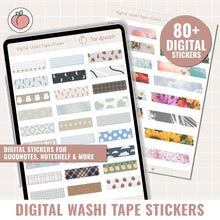 Cargar imagen en el visor de la galería, Pretty Digital Washi Tape Stickers
