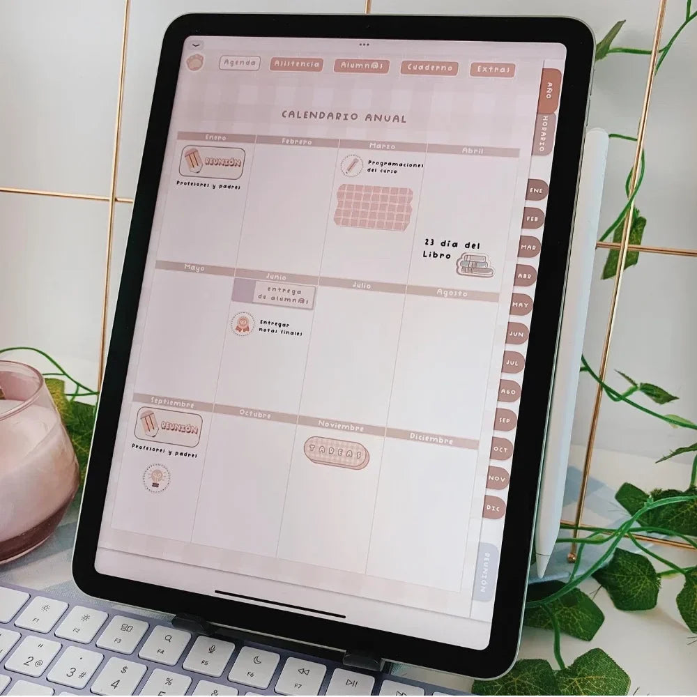 Agendas docentes y cuaderno del profesor digital