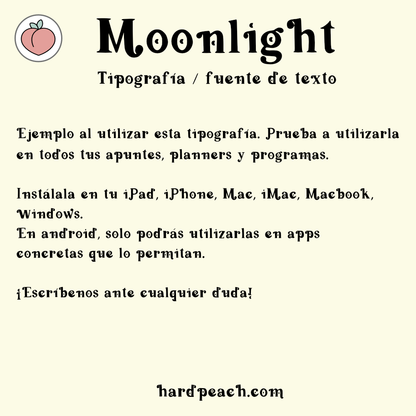 TIPOGRAFÍA MOONLIGHT: fuente moderna y elegante para títulos, encabezados y proyectos creativos