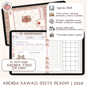 agenda digital kawaii 2026