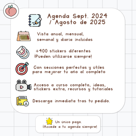 AGENDA DIGITAL PRO 2024/2025 | MINIMALISTA EDICIÓN AZUL