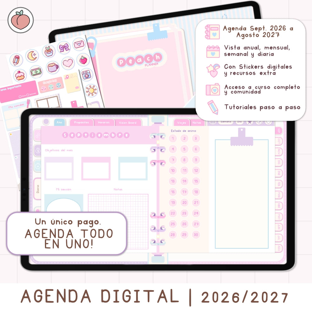 agenda digital para 2026 2027 en iPad