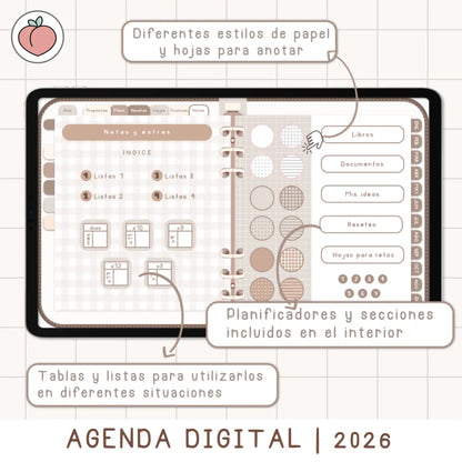agenda digital semanal minimalista 2026