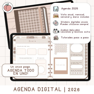 agenda digital 2026 minimalista