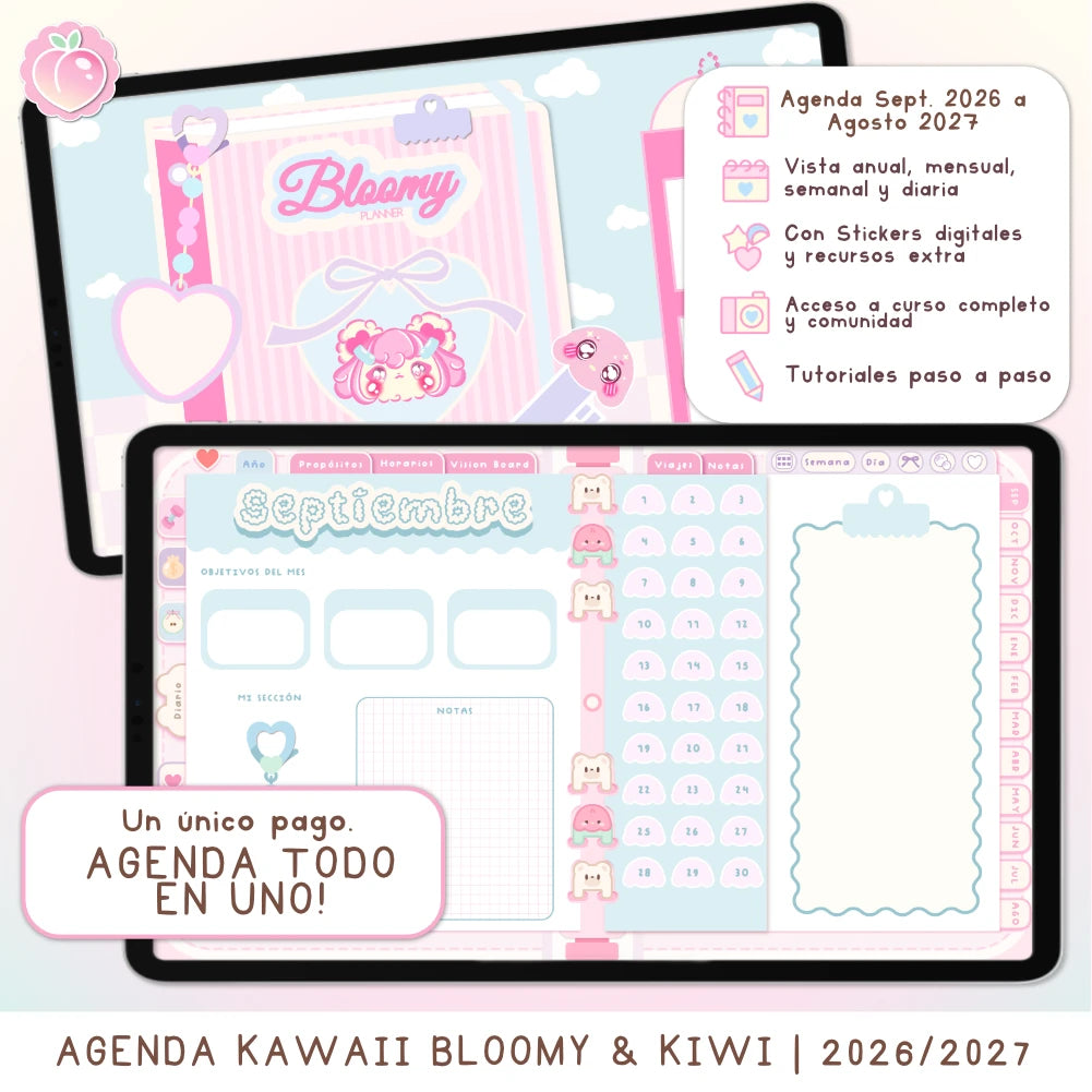 agenda digital kawaii 2026 2027