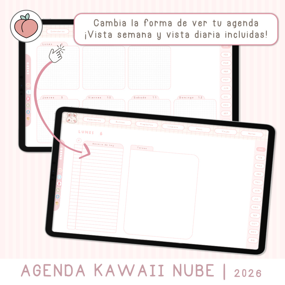 agenda digital creativa y kawaii