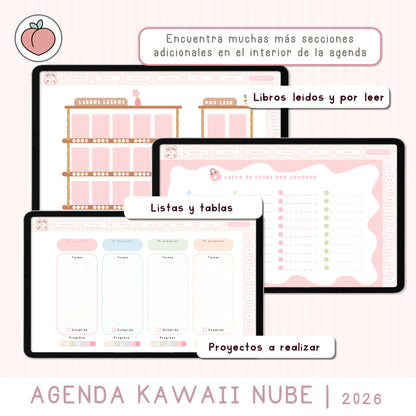 agenda con diario de lectura digital