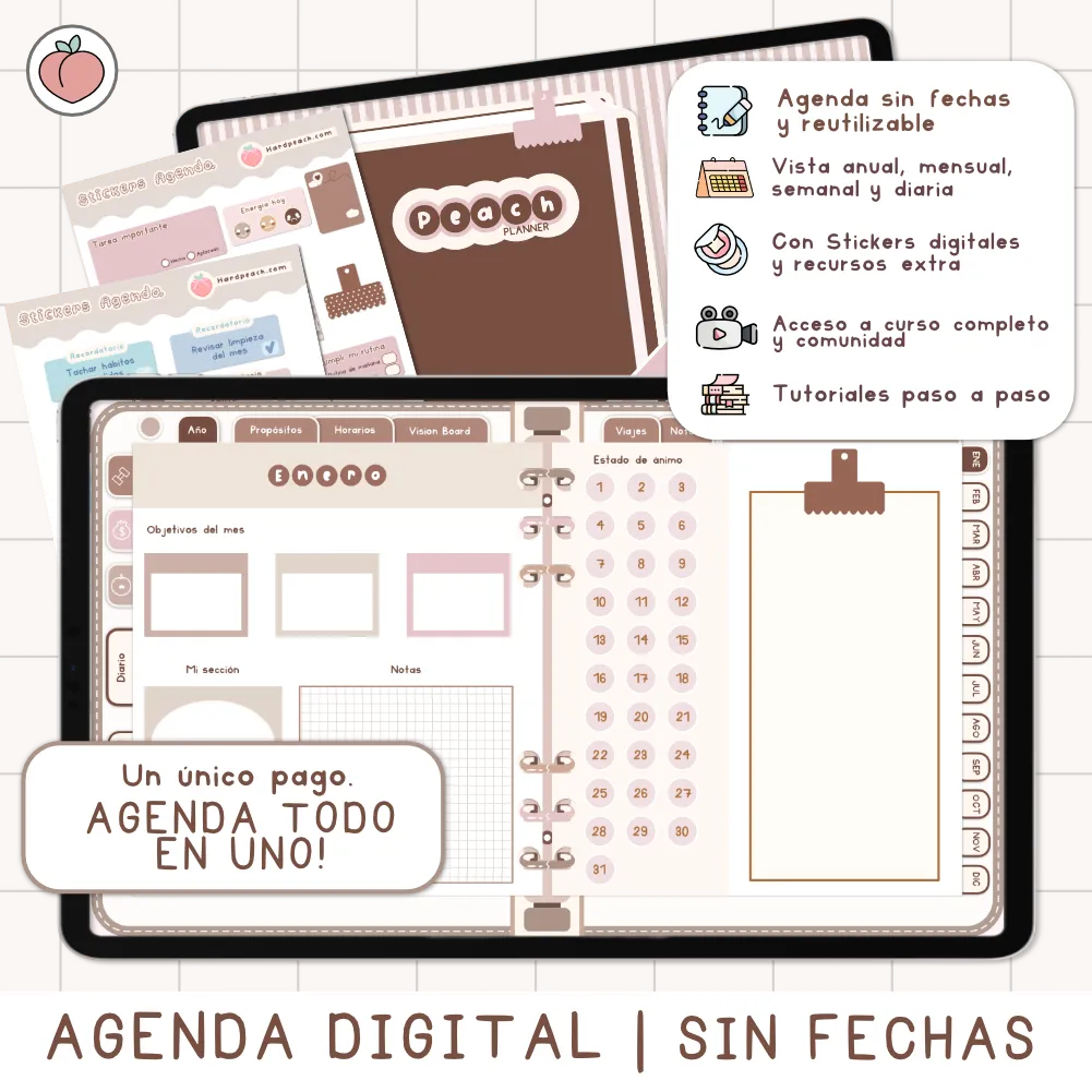 agenda digital minimalista reusable