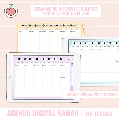 agenda digital para iPad de estilo adorable