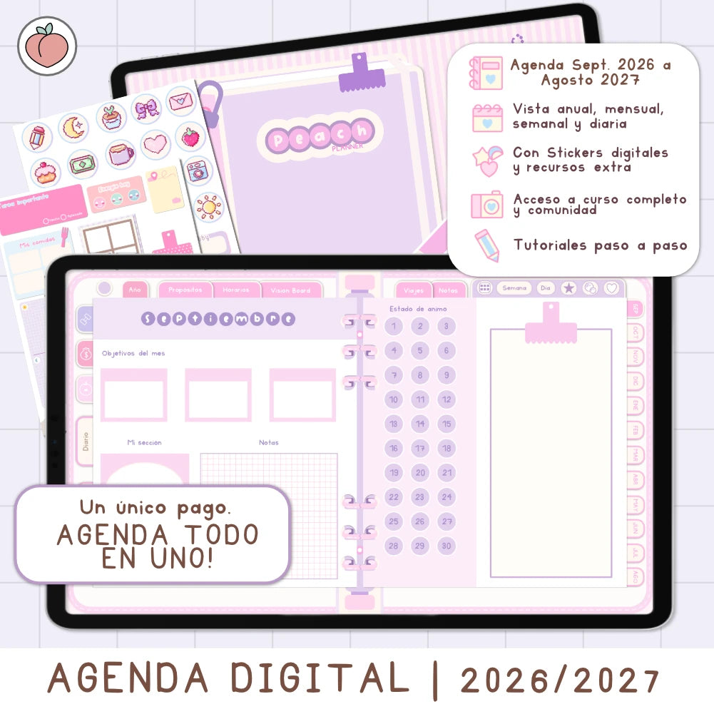 agenda digital rosa 2026 2027