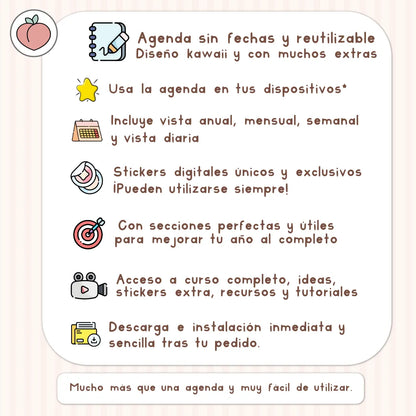 Agenda digital sin fechas hardpeach