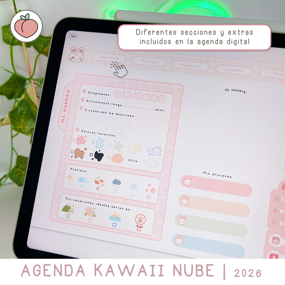 agenda digital kawaii samsung tab