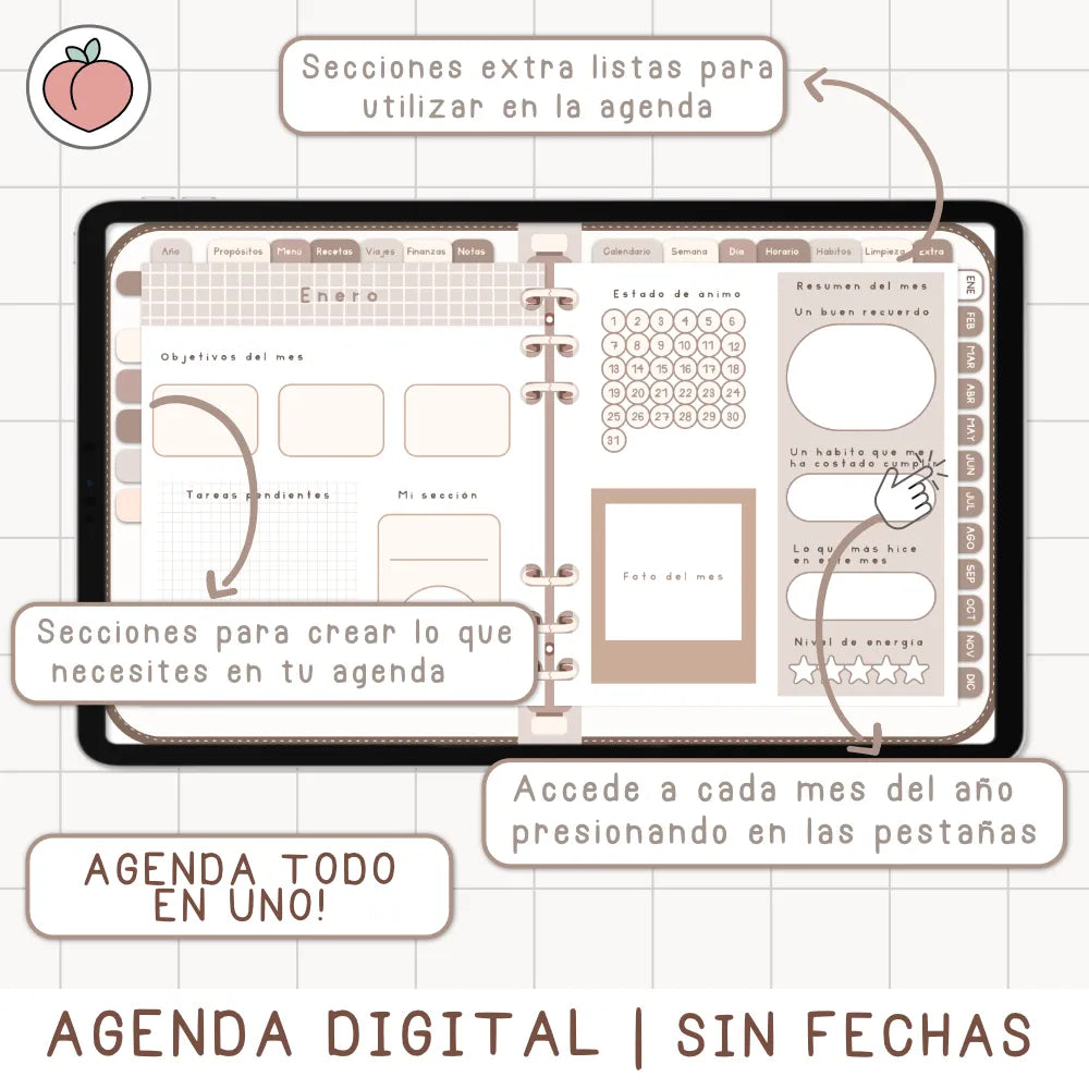 agenda minimalista para samsung