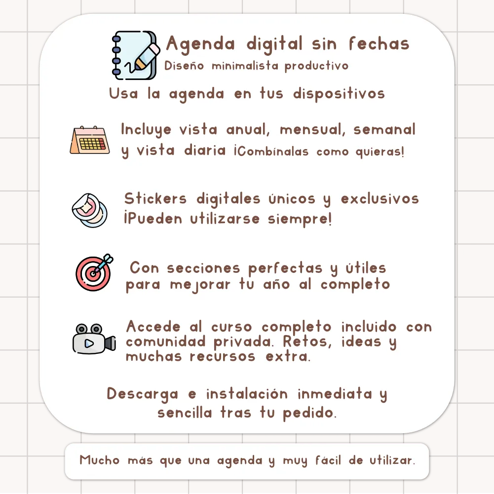 agenda sin fechas