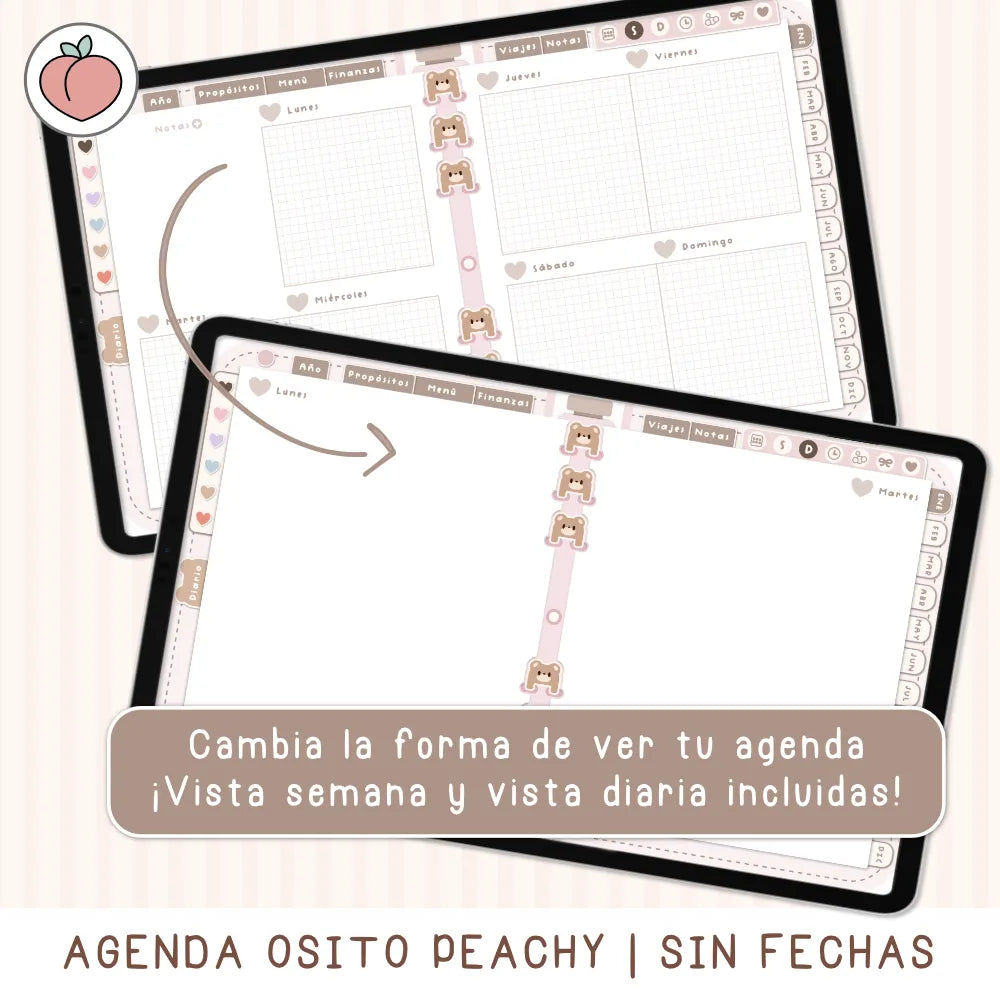 Agenda vista semanal y dia