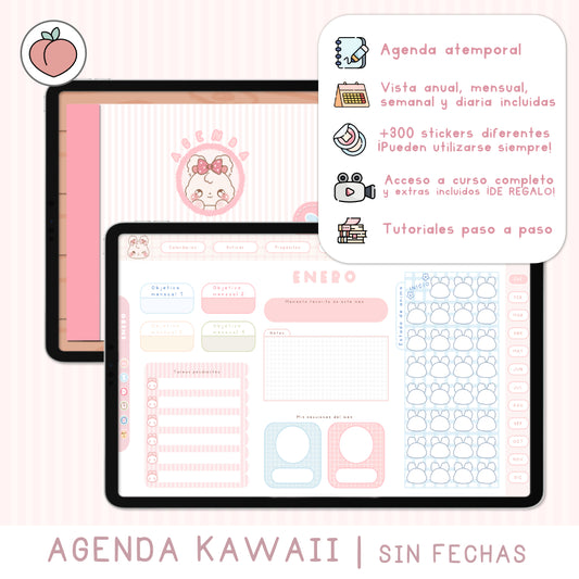 KAWAII DIGITAL PLANNER | UNDATED