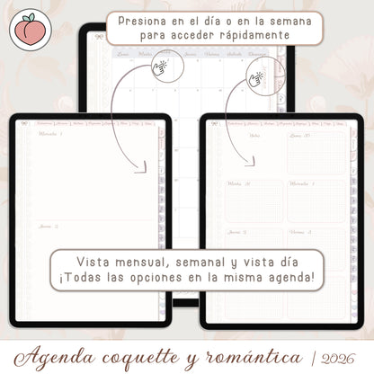 agenda virtual vintage y digital