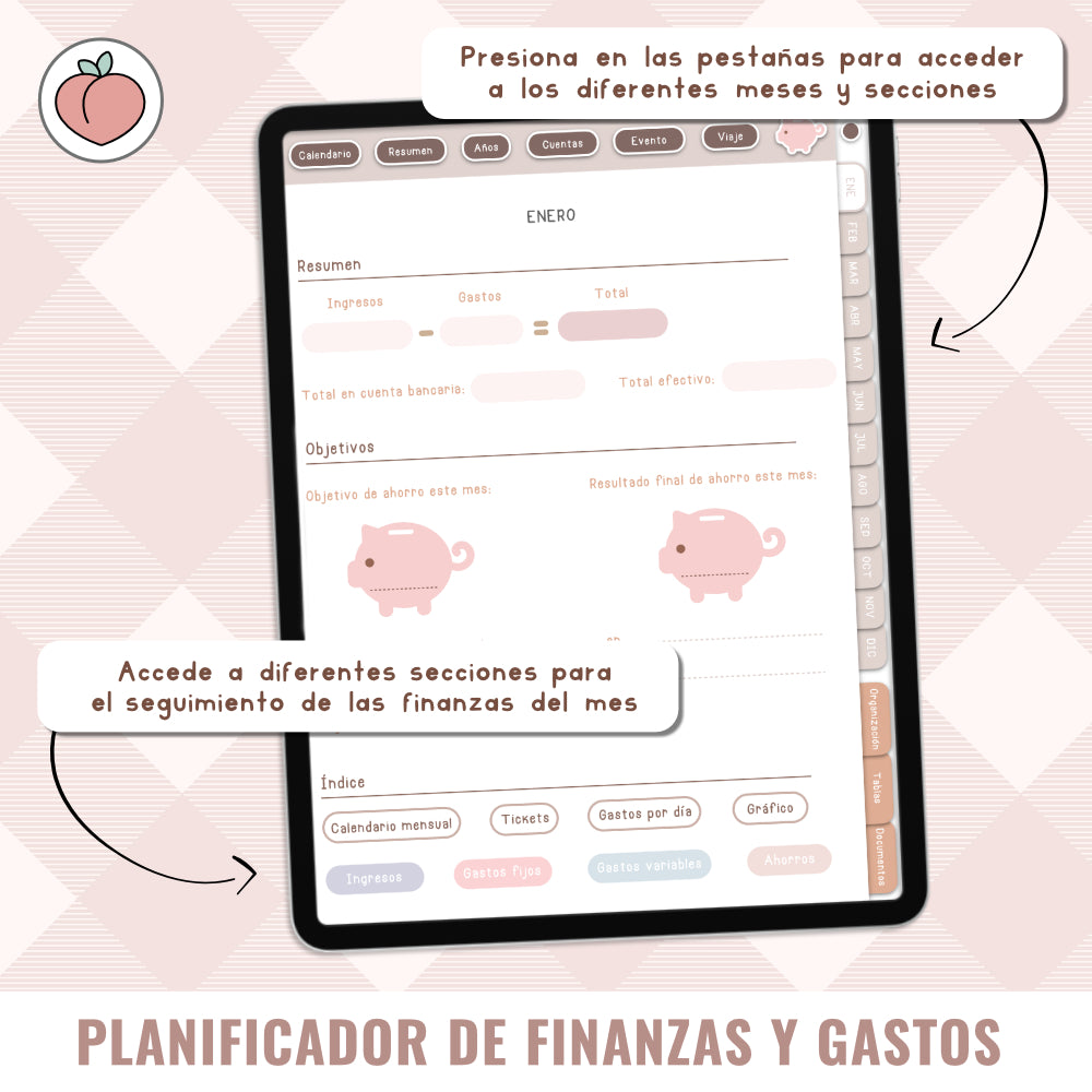 DIGITAL FINANCE AND EXPENSE PLANNER | Spanish version