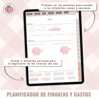 DIGITAL FINANCE AND EXPENSE PLANNER | Spanish version