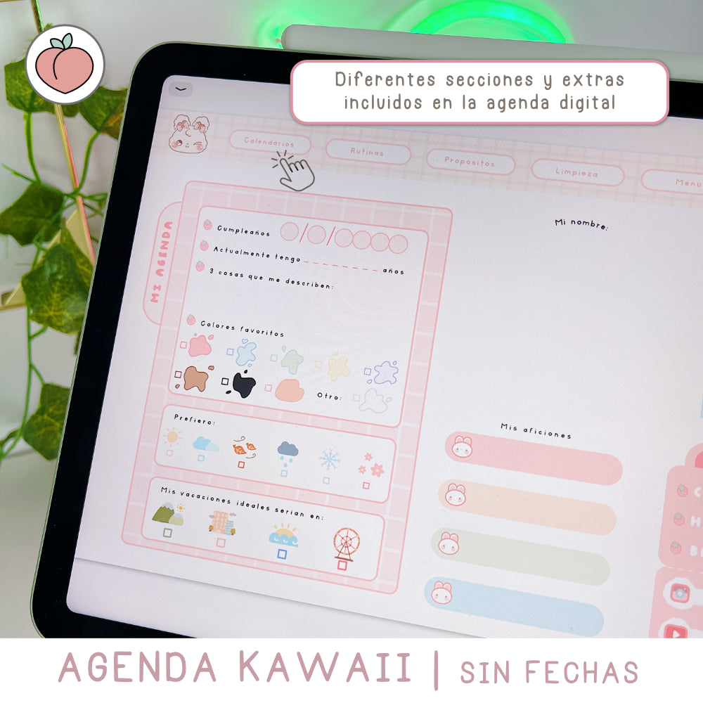 KAWAII DIGITAL PLANNER | UNDATED