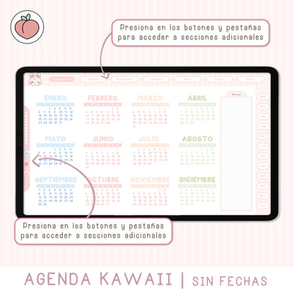 KAWAII DIGITAL PLANNER | UNDATED