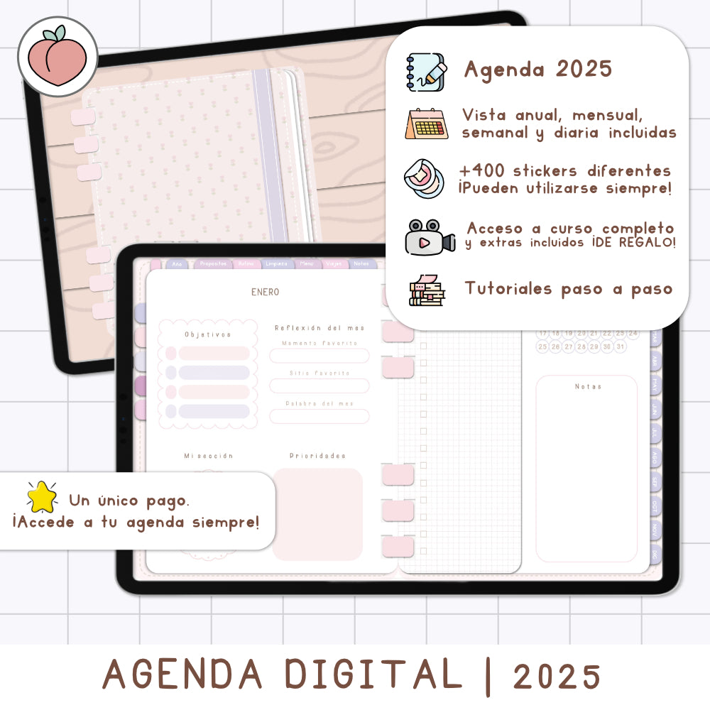 AGENDA DIGITAL PRO 2025 | MINIMALISTA EDICIÓN LAVANDA