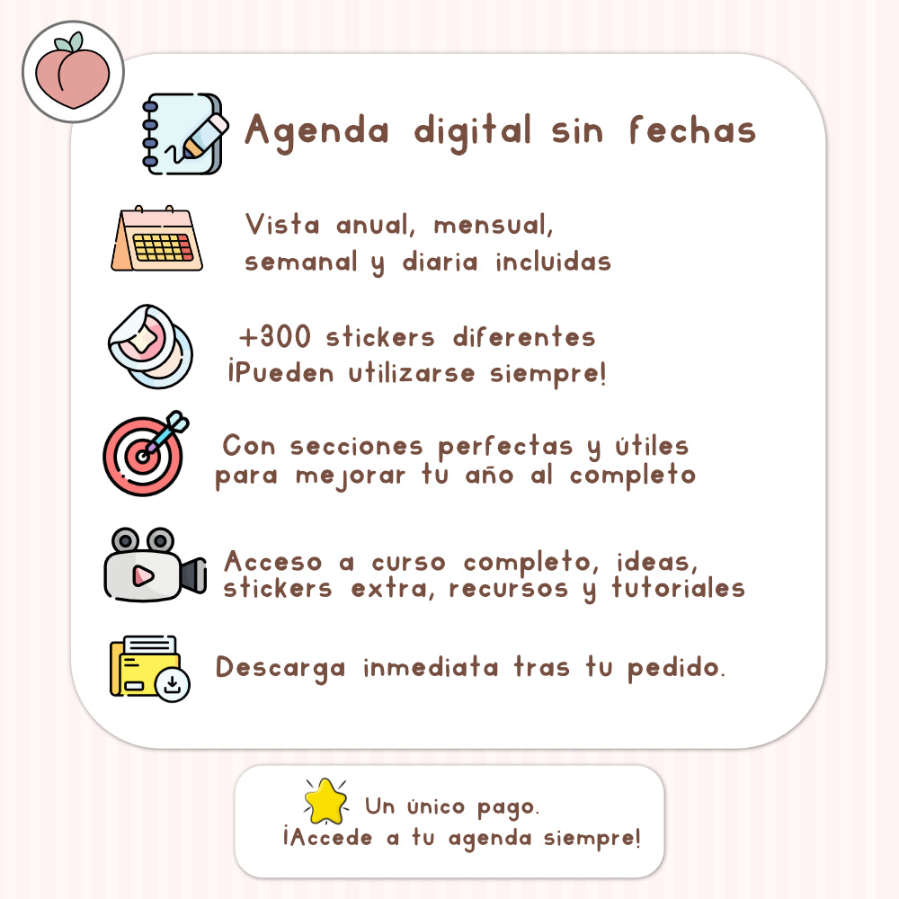 KAWAII DIGITAL PLANNER | UNDATED