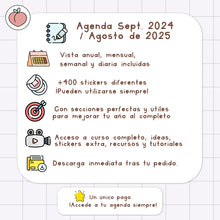 Cargar imagen en el visor de la galería, AGENDA DIGITAL PRO 2024/2025 | MINIMALISTA EDICIÓN LAVANDA
