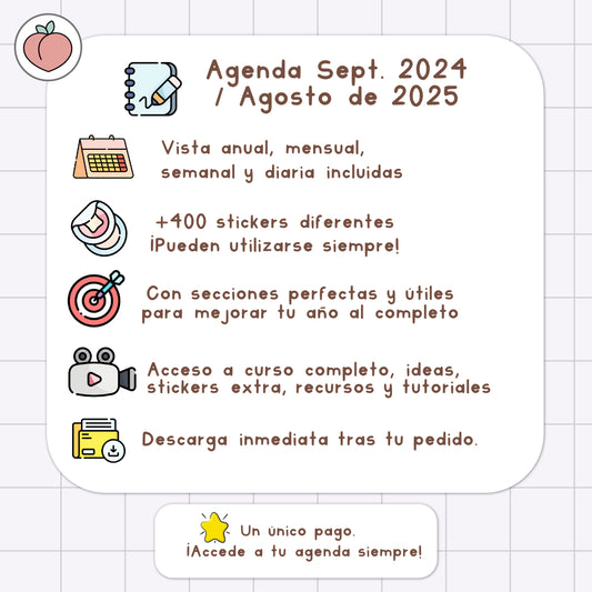 AGENDA DIGITAL PRO 2024/2025 | MINIMALISTA EDICIÓN LAVANDA