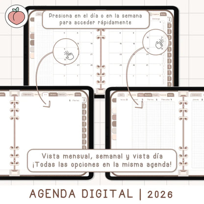 agendas digitales minimalistas y sencillas