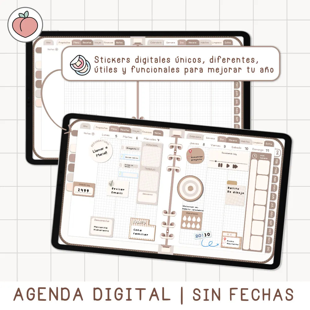 agendas digitales sin fechas