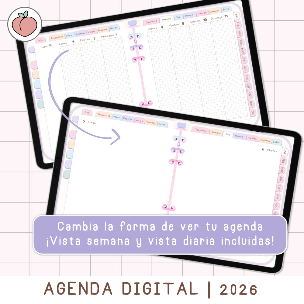 agenda plantilla digital pdf Samsung iPad