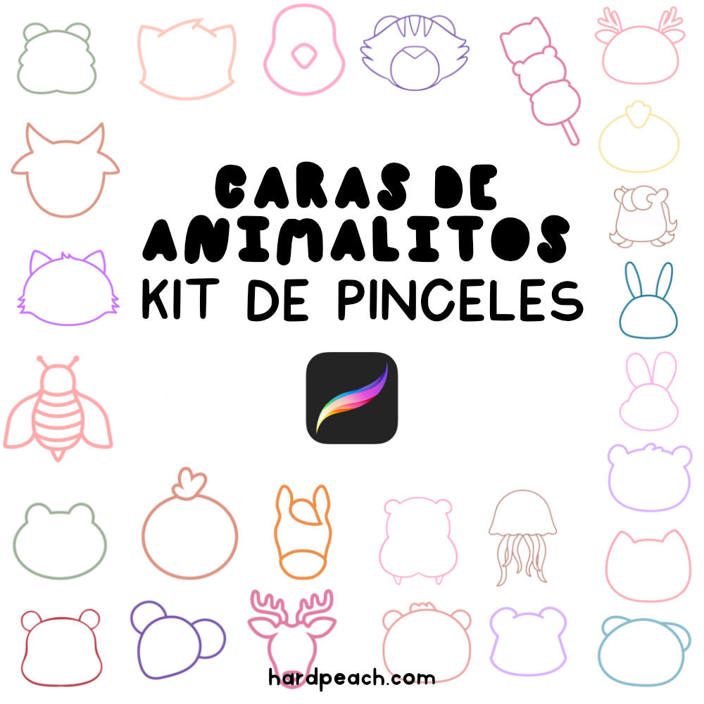COMPLETE KIT OF COURSES AND BRUSHES FOR PROCREATE: KAWAII DIGITAL ILLUSTRATION, FANTASY LANDSCAPES, KAWAII CHARACTER CREATION, DIGITAL WATERCOLOR AND DIGITAL LETTERING + BRUSHES | Spanish audio