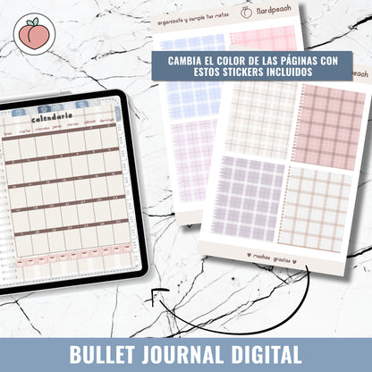 DIGITAL BULLET JOURNAL | SEA FOAM - Spanish version