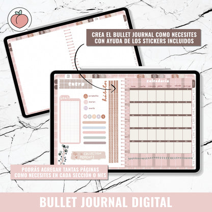 DIGITAL BULLET JOURNAL | PINK BERRY - Spanish version